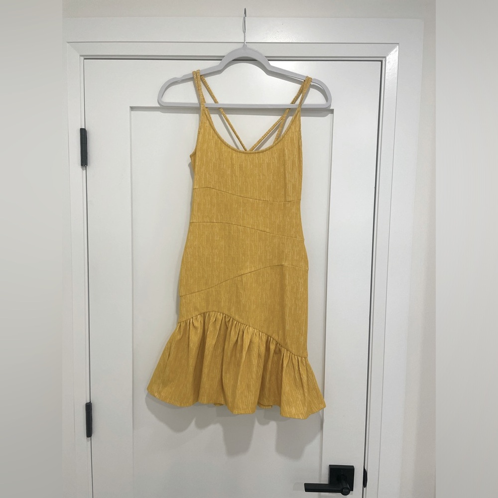 BCBG Generation Yellow Beach Dress - Size S